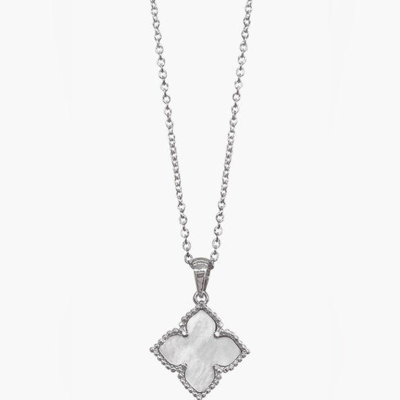 Adornia Mother of Pearl Chic Clover Pendant Necklace - Picture 1 of 4